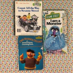 Sesame Street Three Learning Books Set.